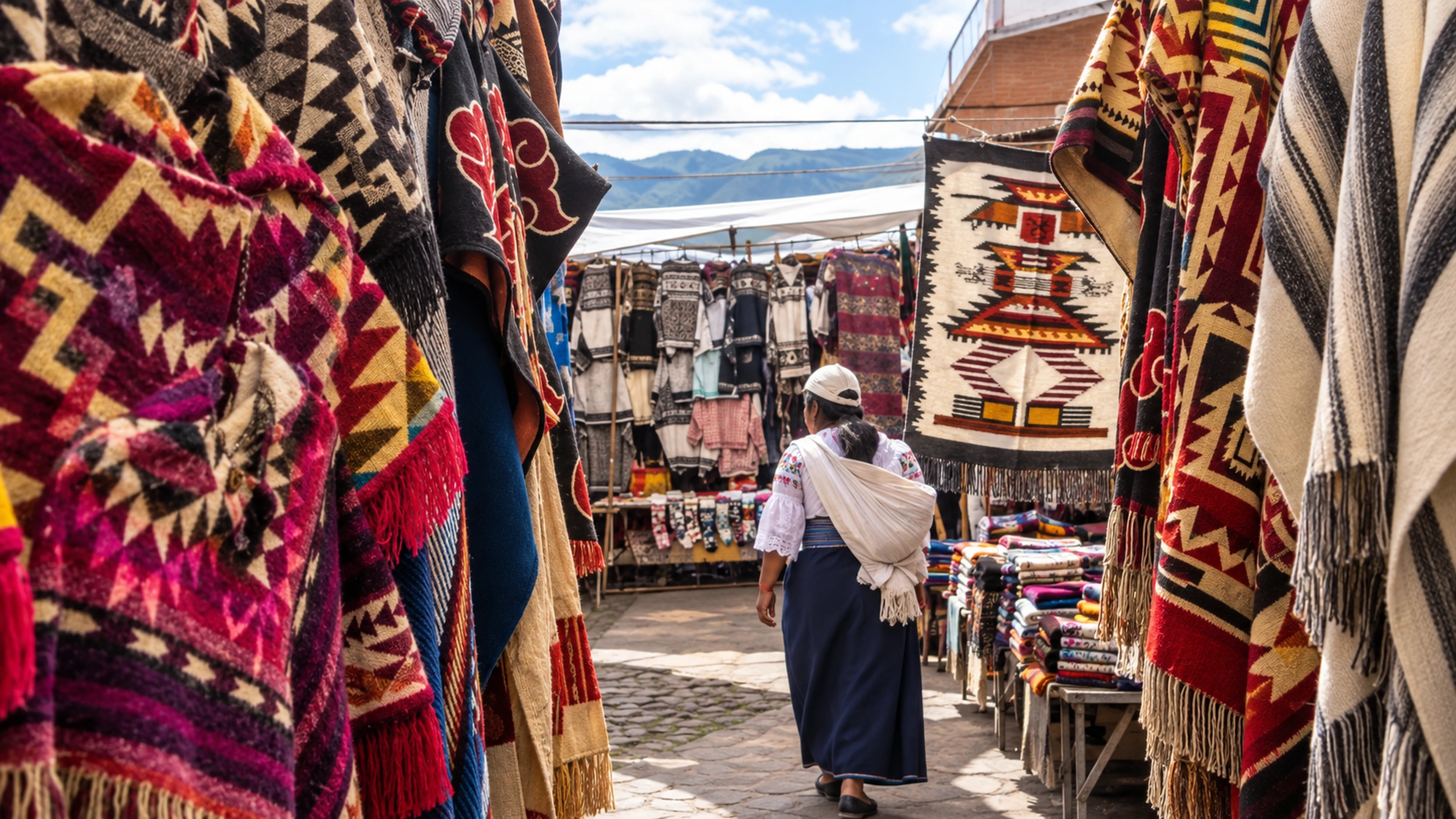 Plaza de Ponchos : Héritage Textile et Culture Kichwa